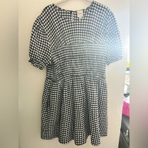 Maeve Gingham Mini dress size XL